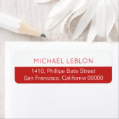 半赤差出人住所ラベル（名前） ラベル (インサイチュ)