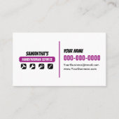 半身女性サービス両面 名刺 (正面)