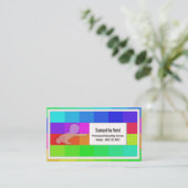 半透明なベビーの這う名刺 名刺 (スタンド正面)