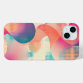 半透明の図形とドットパターン Case-Mate iPhoneケース (裏面 (横))