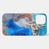 半透明の色相の電流、メタリックなスイの蛇行 Case-Mate iPhoneケース (裏面 (横))