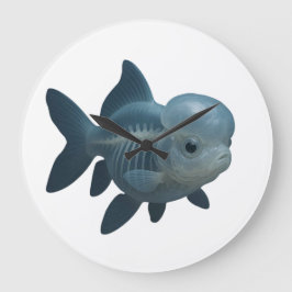 半透明の魚の解剖学 ラージ壁時計