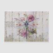 半透明ウイングドラゴンフライピンクの花 薄葉紙 (正面)