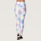 半透明ウォッシュを使用したエーテル絞り染め効果 レギンス (裏面)