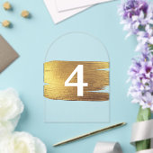 半透明エレガントテーブル番号 アクリル招待状 (インサイチュ (ウェディング))