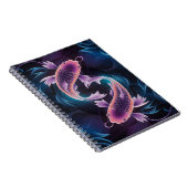 半透明カラフルのエキゾチック魚水槽 ノートブック (右側)