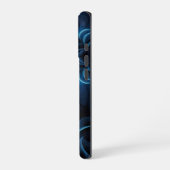 半透明カラフルのエキゾチック魚水槽 iPhoneケース (左側面)