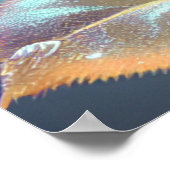 半透明ガラスバラ – 黄 ポスター (角)