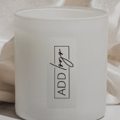 半透明ロゴ製品ラベル薄い四角形 シール