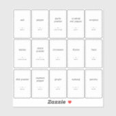 半透明澄んの1x1.8インチのカスタムSpice Jarラベル シール (シート)