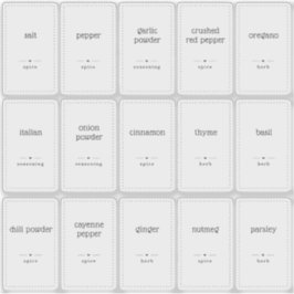 半透明澄んの1x1.8インチのカスタムSpice Jarラベル シール