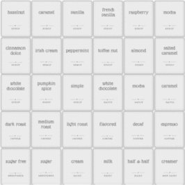 半透明澄んの2 x 2.5インチコーヒーバーラベルシール シール