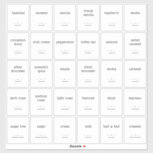 半透明澄んの2 x 2.5インチコーヒーバーラベルシール シール (シート)