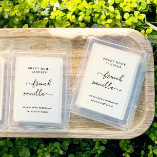 半透明澄んの2x3"ワックスメルトラベル シール