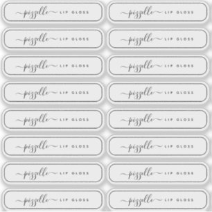 半透明澄んメイクアップラベル、リップグロスバームなど シール