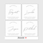 半透明澄ん製品包装用キャンドルラベル シール (シート)