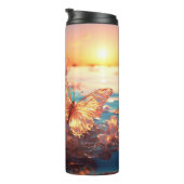 半透明蝶サーマルタンブラー タンブラー (回転右)