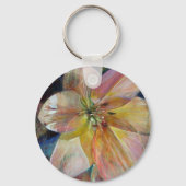 「半透明」のフラワー絵画ズ キーホルダー (正面)
