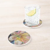 「半透明」のフラワー絵画ズ コースター (側面)