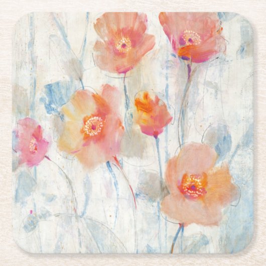 半透明II スクエアペーパーコースター (正面)