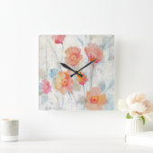 半透明II スクエア壁時計 (ホーム)