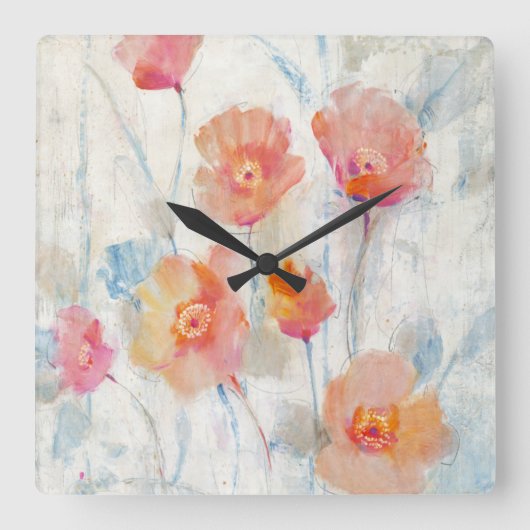 半透明II スクエア壁時計 (正面)