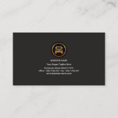 半金ゴールドのトラックのプロフェッショナルの交通機関 名刺 (裏面)