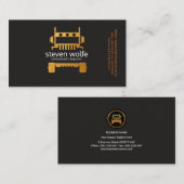 半金ゴールドのトラックのプロフェッショナルの交通機関 名刺 (正面/裏面)