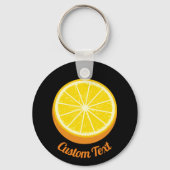 半開きオレンジキーチェーン キーホルダー (正面)