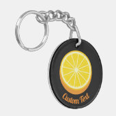 半開きオレンジキーチェーン キーホルダー (正面左)