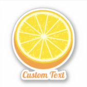 半開きオレンジ シール (正面)