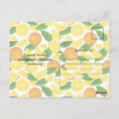 半開きオレンジ ポストカード (裏面)