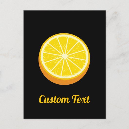 半開きオレンジ ポストカード (正面)