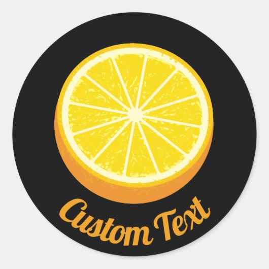 半開きオレンジ ラウンドシール (正面)