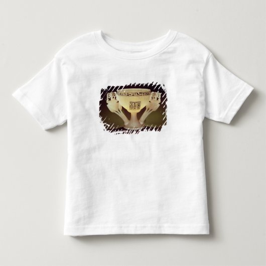 半開くの形の飲むコップ トドラーTシャツ (正面)