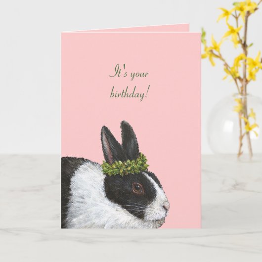 半額の誕生日カード カード (黄色い花)