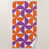 半鮮やか世紀モダン ビーチタオル (正面)