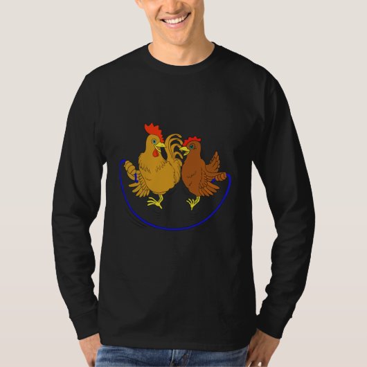 半鶏ジャンプロープ Tシャツ (正面)