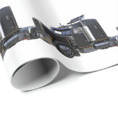 半黒のトレーラートラックのトラック ラッピングペーパー (ロールコーナー)