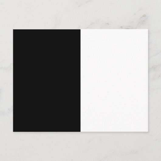 半黒半カスタマイズ白 ポストカード (正面)