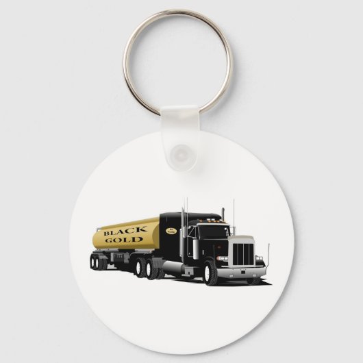 半黒金ゴールド キーホルダー (正面)