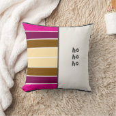 半、文字とストライプ クッション (ブランケット)