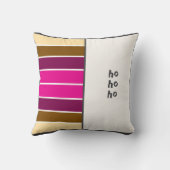 半、文字とストライプ クッション (裏面)