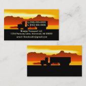 半OTRのトラック運送の輸送のトラック運転手の名刺 名刺 (正面/裏面)