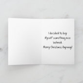 卑しい人々からの平均クリスマスカード シーズンカード (内部)