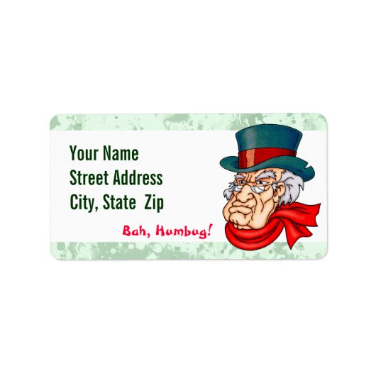 卑しい老スクルージ ラベル (正面)