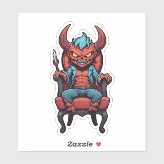 卑劣な判断の悪霊 シール (シート)