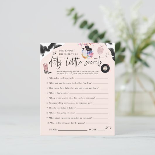 卑劣な小さな秘密 |ディスコ女性のカーボーイバチェロレッテ (スタンド正面)