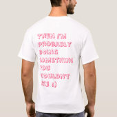 卑劣な幼児のワイシャツ Tシャツ (裏面)