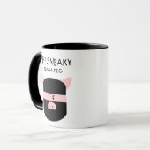 卑劣な忍者のブタ マグカップ (正面左)